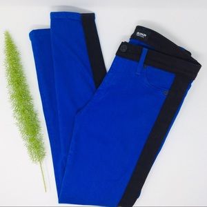 Hudson Vibrant Blue &Black Skinny Jeans Size ( 27)